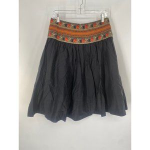 NWT WD.NY EMBROIDERED MIDI SKIRTS SIZE 6 BOHO FLORAL